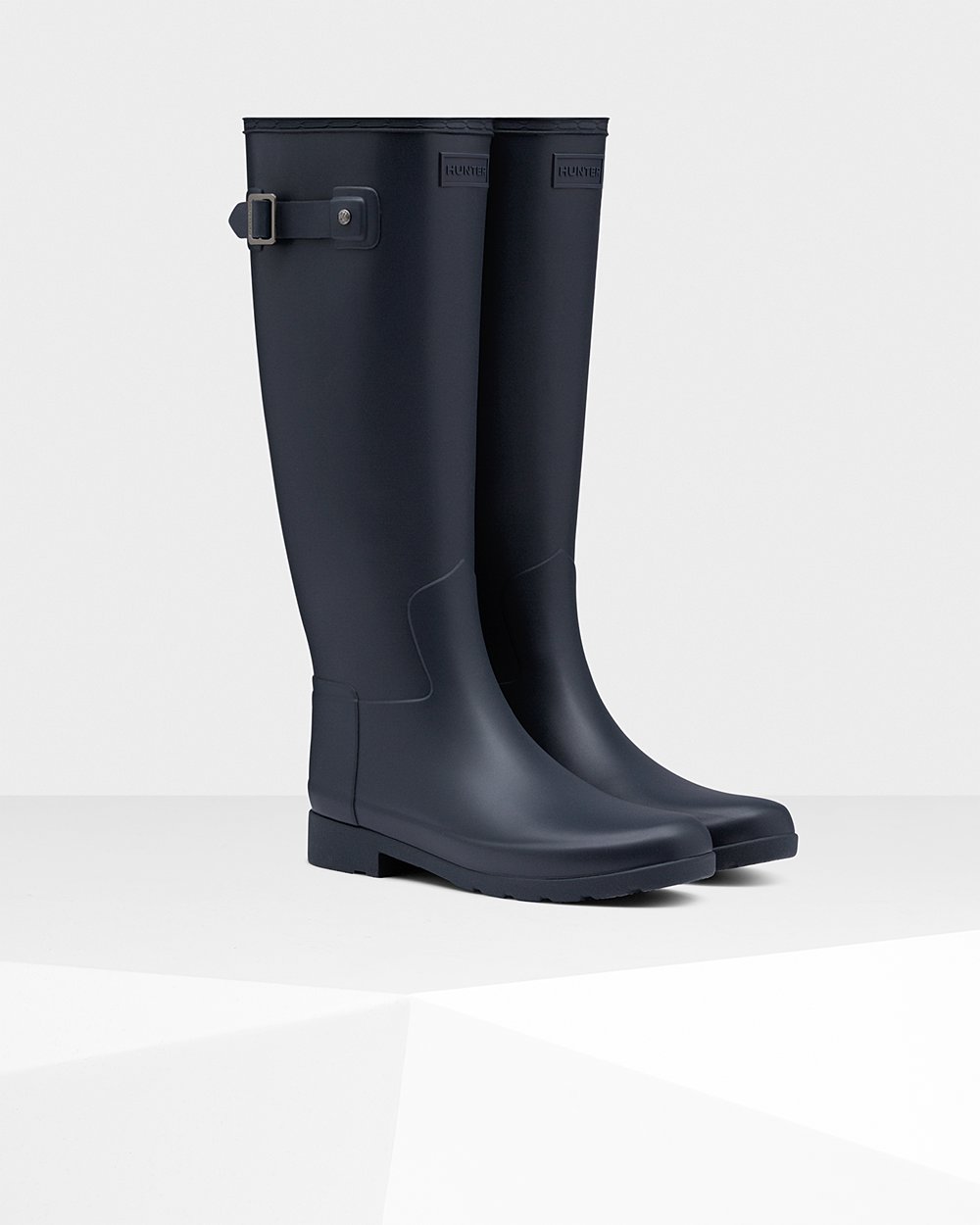 Galochas Altas Hunter Feminina Azul Marinho - Refined Slim Fit - 68MLAHIYB